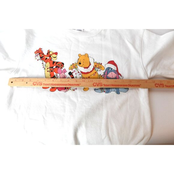 Winnie The Pooh & Friends Disney Sweatshirt Christmas Tiger Piglet Eeyore Sz S - Picture 9 of 14
